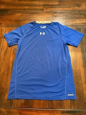 Under Armour Blue HeatGear Short Sleeve Performance Tee Youth XL